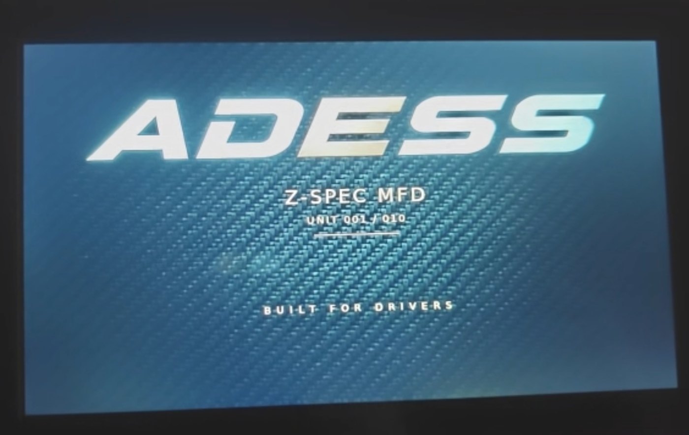 Z-SPEC Nissan Skyline R34 MFD prototype boot screen